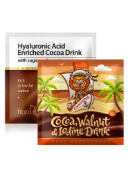 Купете "Шоколад с хиалуронова киселина" – ПОДАРЪК:какаова напитка с орехи и йод